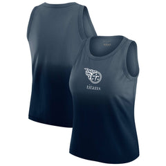 Tennessee Titans WEAR by Erin Andrews x Gracie Hunt Women's Ombre Tank Top Navy - NFL
