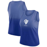 Los Angeles Rams WEAR by Erin Andrews x Gracie Hunt Women's Ombre Tank Top Royal - NFL