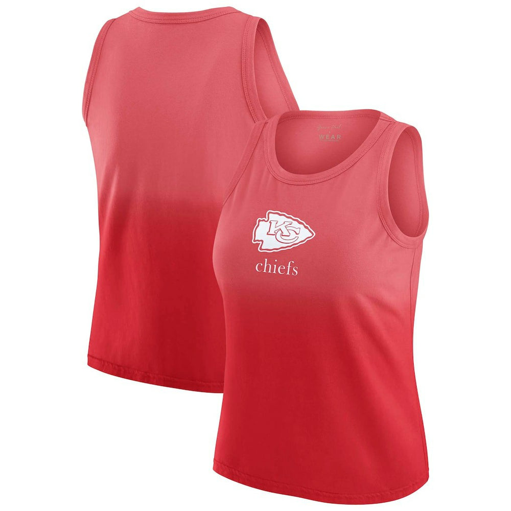 Kansas City Chiefs WEAR by Erin Andrews x Gracie Hunt Women's Ombre Tank Top Red - NFL