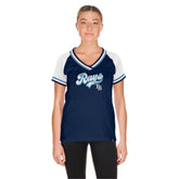 Tampa Bay Rays New Era Women's Gameday Raglan V-Neck T-Shirt On Sale