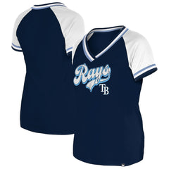 Tampa Bay Rays New Era Women's Gameday Raglan V-Neck T-Shirt On Sale