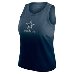 Dallas Cowboys WEAR by Erin Andrews x Gracie Hunt Women's Ombre Tank Top Navy - NFL