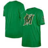Miami Marlins New Era St. Patrick's Day Shamrock Fill T-Shirt Online