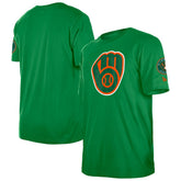Milwaukee Brewers New Era St. Patrick's Day Shamrock Fill T-Shirt for sale