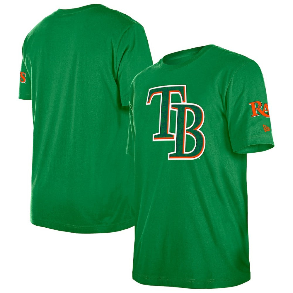 Tampa Bay Rays New Era St. Patrick's Day Shamrock Fill T-Shirt discount