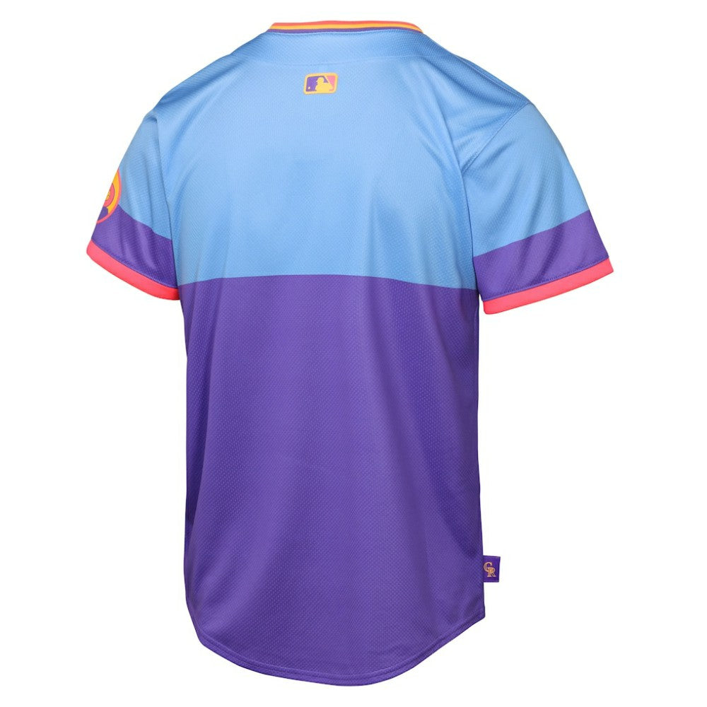 Colorado Rockies Nike Youth 2025 City Connect Limited Jersey - Purple/Light Blue | MLB Jerseys