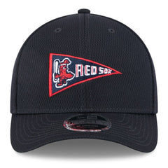 Boston Red Sox New Era 2025 MLB Clubhouse 9FORTY M-Crown Adjustable Hat Lifestyle