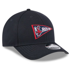 Boston Red Sox New Era 2025 MLB Clubhouse 9FORTY M-Crown Adjustable Hat Lifestyle