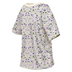 Baltimore Ravens New Era Women's Glam Game Floral Scoop Neck T-Shirt Cream - NFL