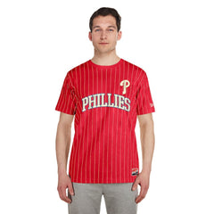 Philadelphia Phillies New Era Throwback Pinstripe T-Shirt Sale