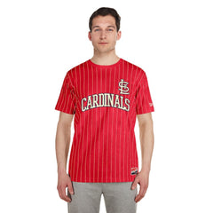 St. Louis Cardinals New Era Throwback Pinstripe T-Shirt for sale