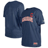 Cleveland Guardians New Era Throwback Pinstripe T-Shirt Lifestyle