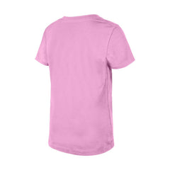 Seattle Kraken New Era Girl's Youth Flip Sequin V-Neck T-Shirt Pink