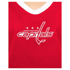 Washington Capitals New Era Women's Game Day Rhinestuds T-Shirt Red