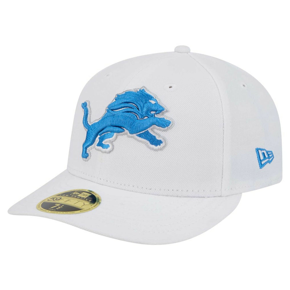 Detroit Lions New Era Omaha Low Profile 59FIFTY Fitted Hat White - NFL