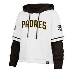 San Diego Padres '47 Women's Trifecta Shortstop Cropped Pullover Hoodie for sale