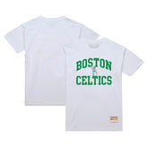 Mitchell & Ness - Boston Celtics Hardwood Classics Vintage Warm Up T-Shirt - White
