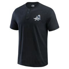 Dallas Cowboys Darius Rucker Collection Washed Henley T-Shirt Black - Fanatics