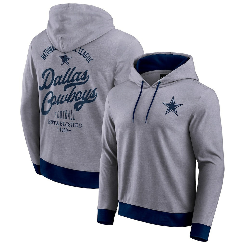Dallas Cowboys Darius Rucker Collection Tonal Knit Pullover Hoodie Navy - Fanatics