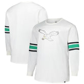 Philadelphia Eagles '47 Big & Tall Premier Brex Long Sleeve T-Shirt White - 47 brand