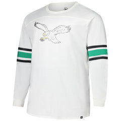 Philadelphia Eagles '47 Big & Tall Premier Brex Long Sleeve T-Shirt White - 47 brand