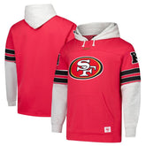 San Francisco 49ers '47 Big & Tall Lacer Pullover Hoodie Scarlet - 47 brand