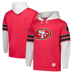 San Francisco 49ers '47 Big & Tall Lacer Pullover Hoodie Scarlet - 47 brand