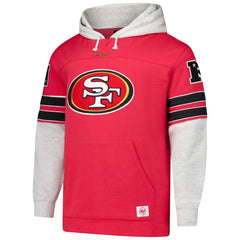 San Francisco 49ers '47 Big & Tall Lacer Pullover Hoodie Scarlet - 47 brand