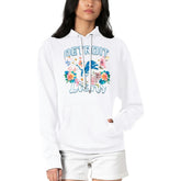 Detroit Lions G-III 4Her by Carl Banks Women's Flowers Team Logo Graphic Fleece Pullover Hoodie White - NFL