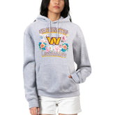 Washington Commanders G-III 4Her by Carl Banks Women's Flowers Team Logo Graphic Fleece Pullover Hoodie Heather Gray - NFL