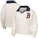 Boston Red Sox Girls Youth Ballpark Hit Collared V-Neck Pullover Sweatshirt Near Me
