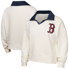 Boston Red Sox Girls Youth Ballpark Hit Collared V-Neck Pullover Sweatshirt Near Me