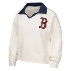 Boston Red Sox Girls Youth Ballpark Hit Collared V-Neck Pullover Sweatshirt Near Me