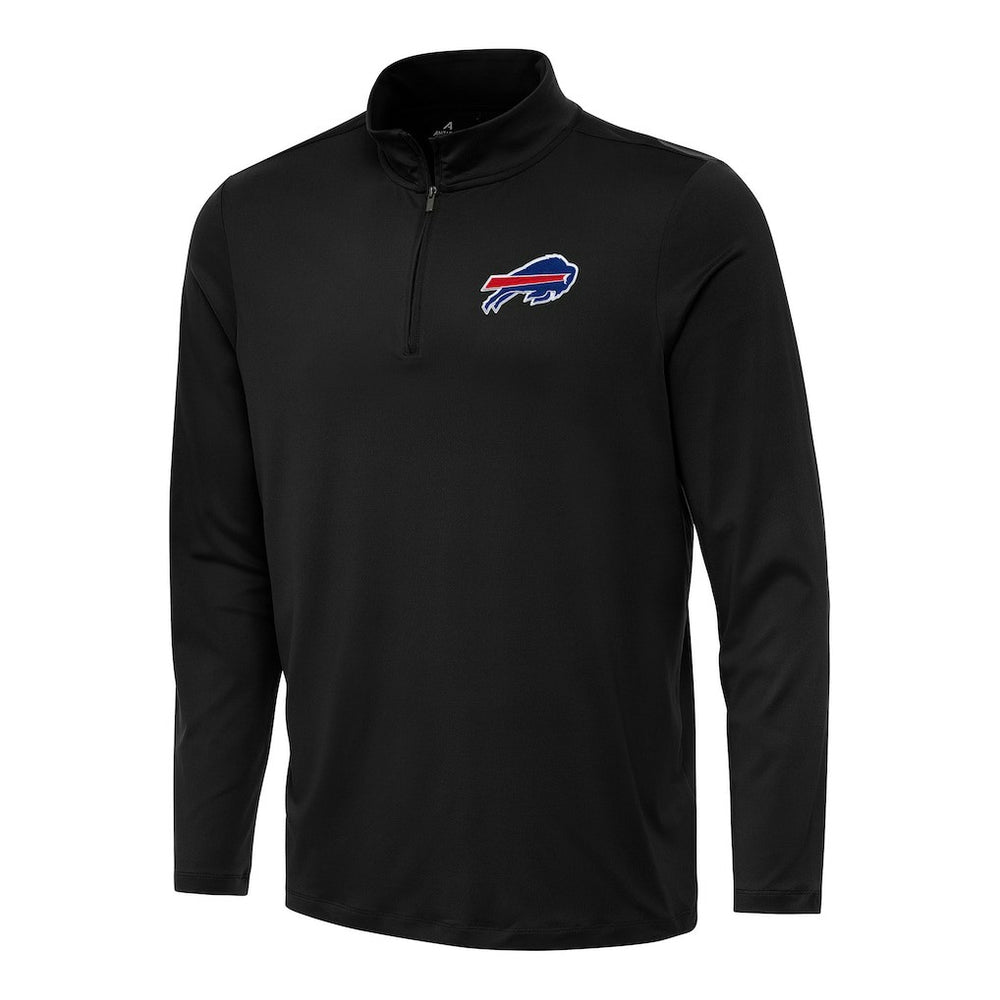 Buffalo Bills Antigua Reprocess Quarter-Zip Top Black - NFL
