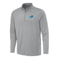 Detroit Lions Antigua Reprocess Quarter-Zip Top Gray - NFL