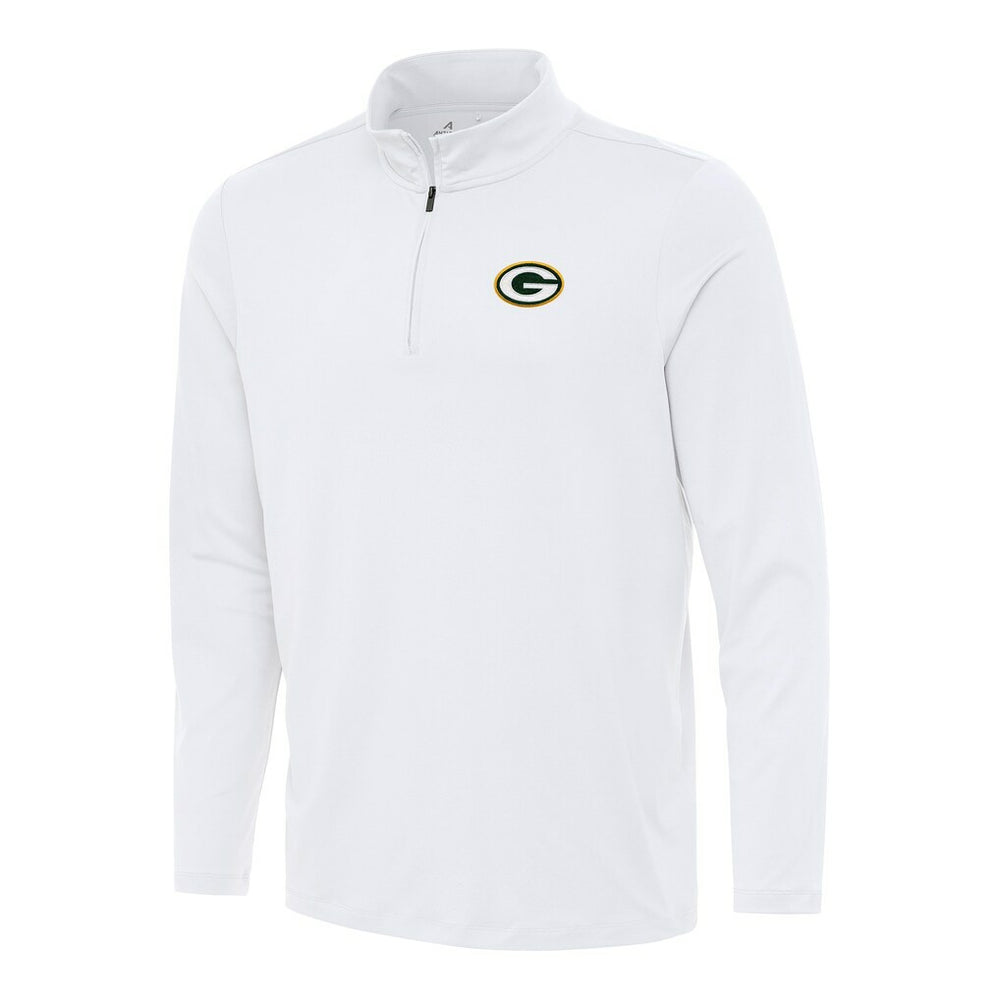Green Bay Packers Antigua Reprocess Quarter-Zip Top White - NFL