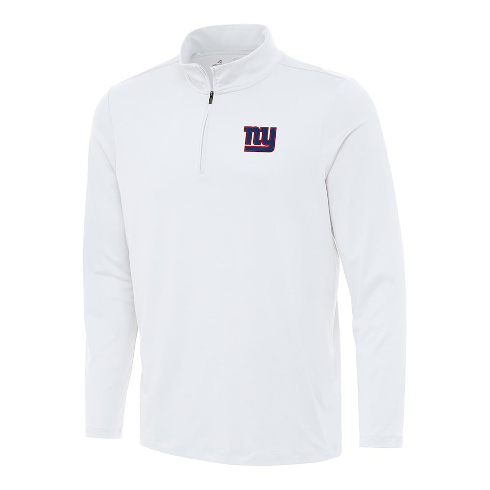 New York Giants Antigua Reprocess Quarter-Zip Top White - NFL