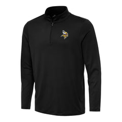 Minnesota Vikings Antigua Reprocess Quarter-Zip Top Black - NFL