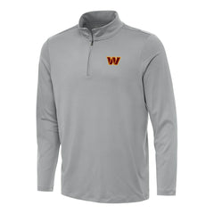 Washington Commanders Antigua Reprocess Quarter-Zip Top Gray - NFL