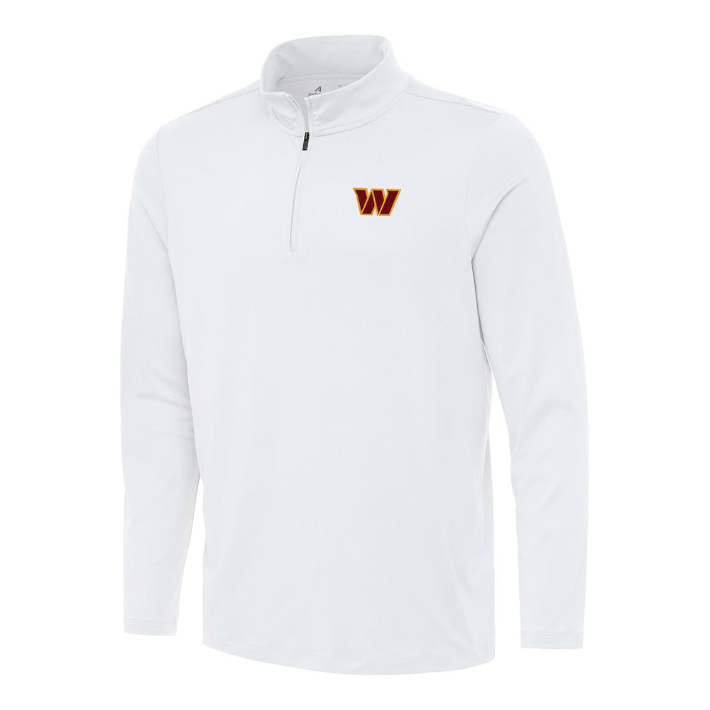 Washington Commanders Antigua Reprocess Quarter-Zip Top White - NFL