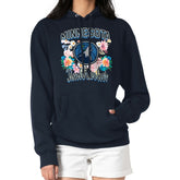 NBA - Minnesota Timberwolves G-III 4Her by Carl Banks Women's Flowers Team Logo Graphic Fleece Pullover Hoodie - Navy