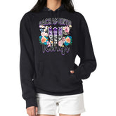 NBA - Sacramento Kings G-III 4Her by Carl Banks Women's Flowers Team Logo Graphic Fleece Pullover Hoodie - Black