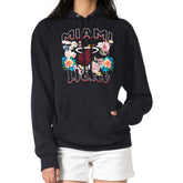 NBA - Miami Heat G-III 4Her by Carl Banks Women's Flowers Team Logo Graphic Fleece Pullover Hoodie - Black