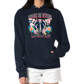 NBA - Washington Wizards G-III 4Her by Carl Banks Women's Flowers Team Logo Graphic Fleece Pullover Hoodie - Navy