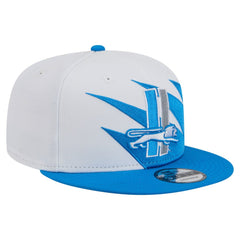 Detroit Lions New Era Throwback Jagged 9FiFTY Snapback Hat Blue - NFL
