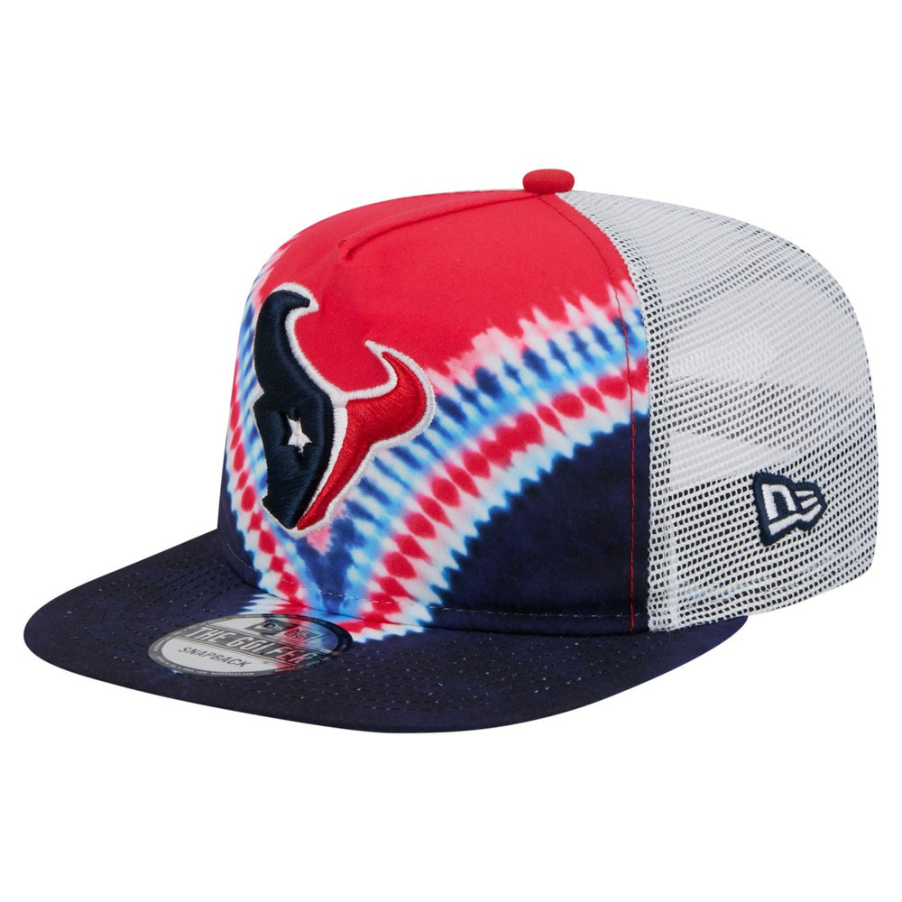 Houston Texans New Era Throwback Dye Golfer Snapback Hat Red/Navy - NFL