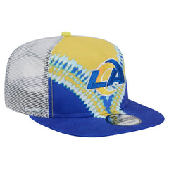 Los Angeles Rams New Era Throwback Dye Golfer Snapback Hat Gold/Royal - NFL