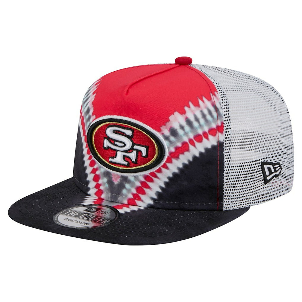 San Francisco 49ers New Era Throwback Dye Golfer Snapback Hat Scarlet/Black - NFL