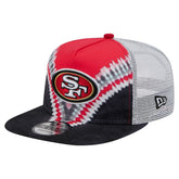 San Francisco 49ers New Era Throwback Dye Golfer Snapback Hat Scarlet/Black - NFL