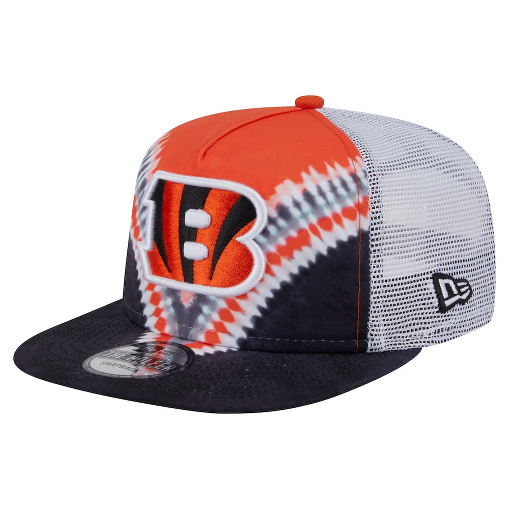 Cincinnati Bengals New Era Throwback Dye Golfer Snapback Hat Orange/Black - NFL